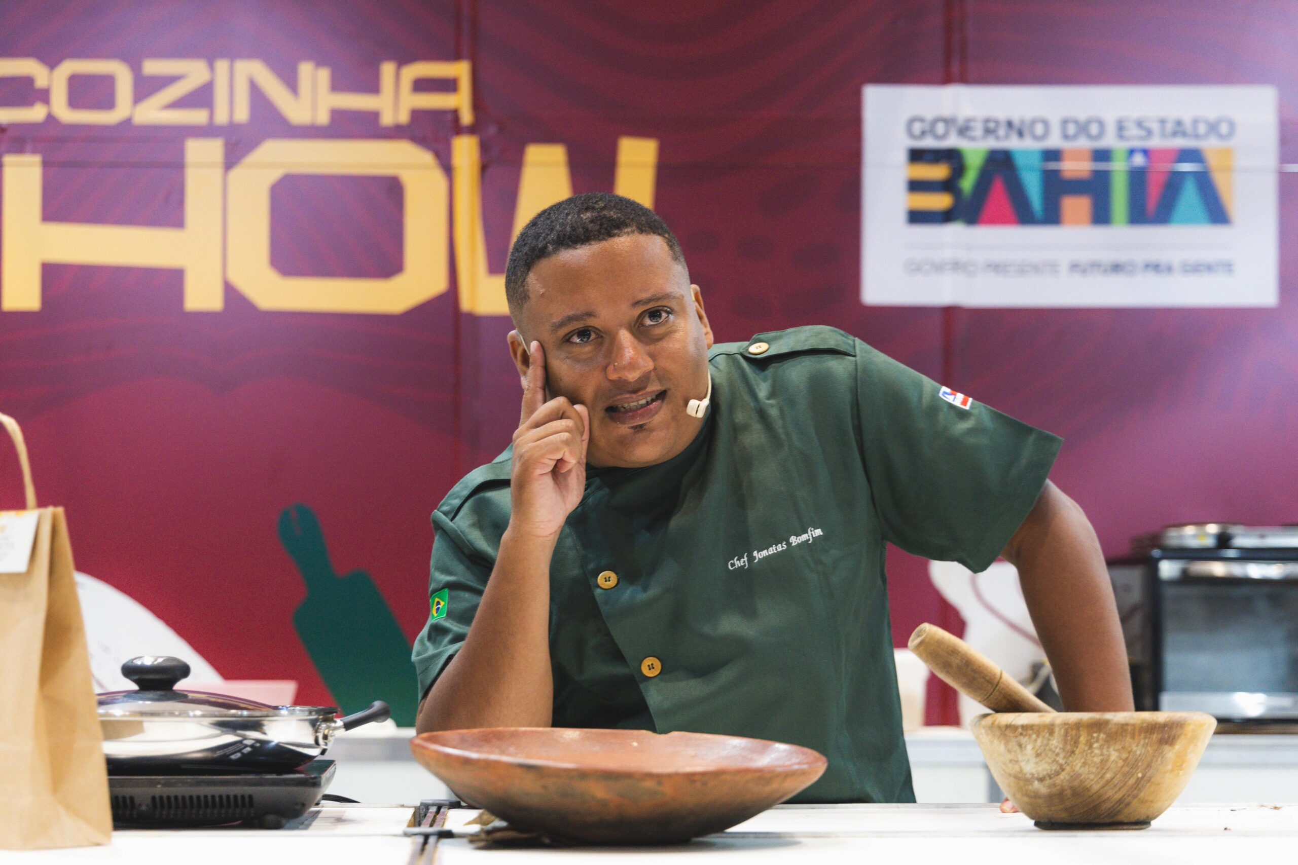 Jônatas Bomfim leva culinária ancestral ao Festival Solidário