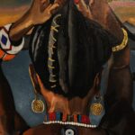 ​Penteado - pintura de Georgia Lobo exposta na 1ª  Bienal Black - crédito - Georgia Lobo