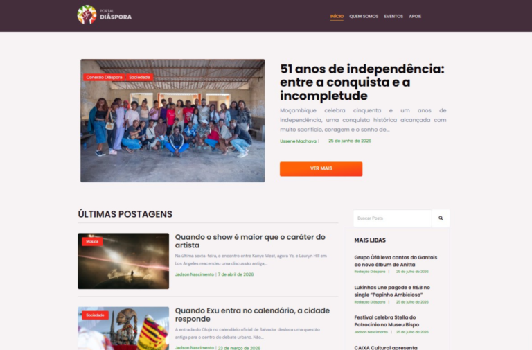 Portal Diáspora abre chamada para ensaios e artigos